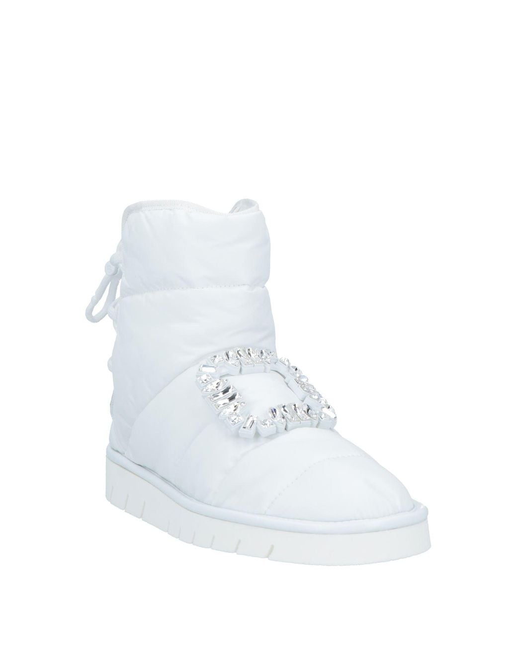 Roger Vivier White Ankle Boots