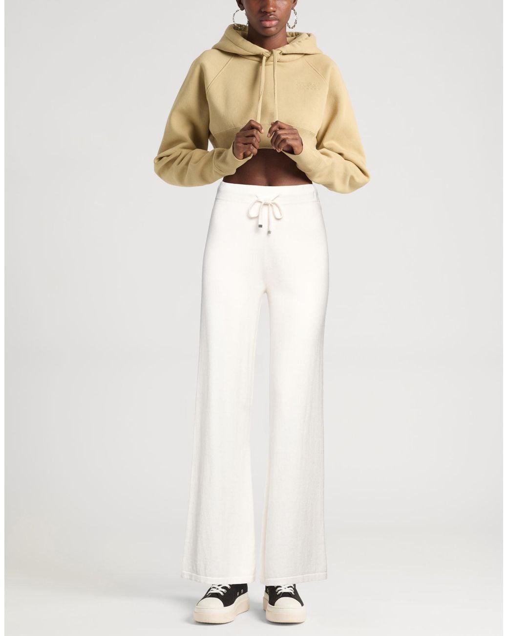 Eleventy White Pants Cashmere
