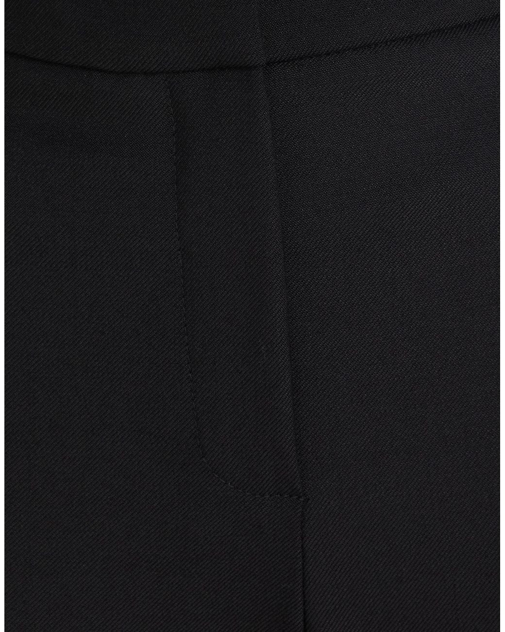 True Royal Black Pants Polyester, Virgin Wool, Elastane