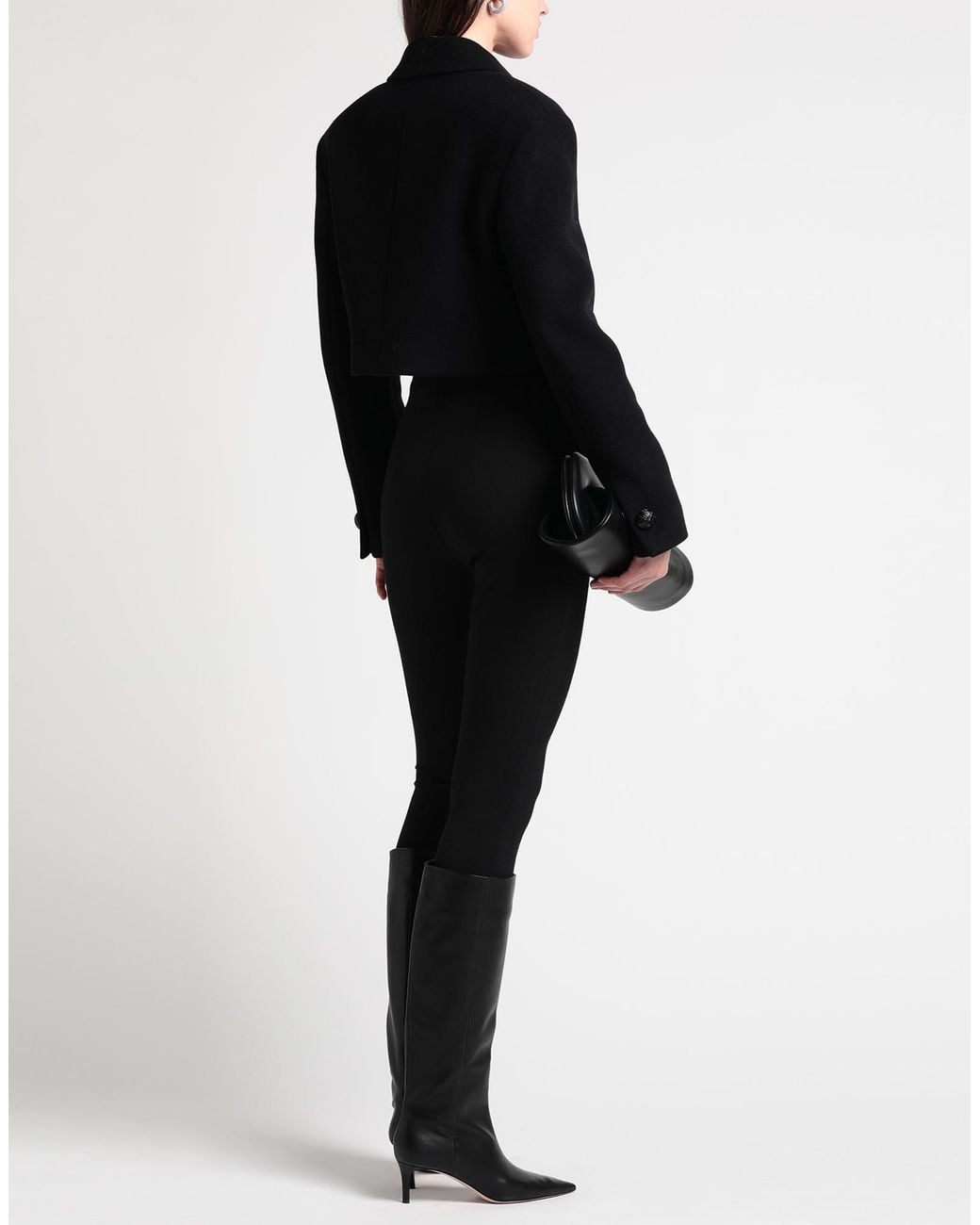 MSGM Black Blazer Virgin Wool, Polyamide