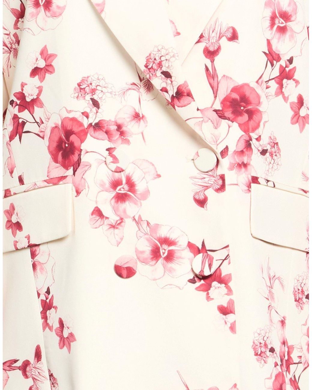 Imperial Pink Cream Blazer Polyester, Elastane