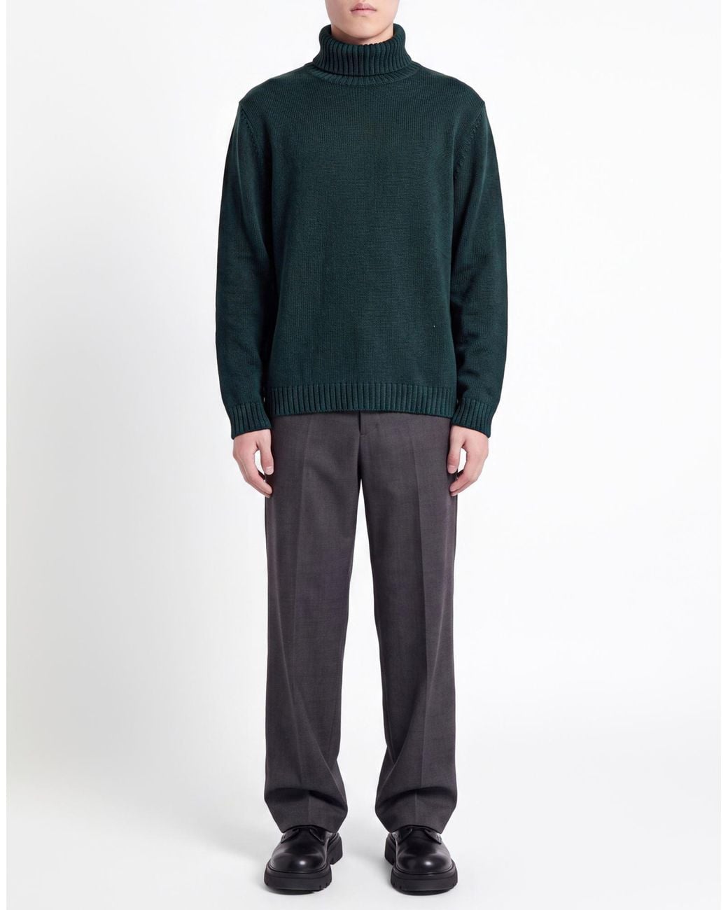Zanone Rollkragenpullover in Green für Herren