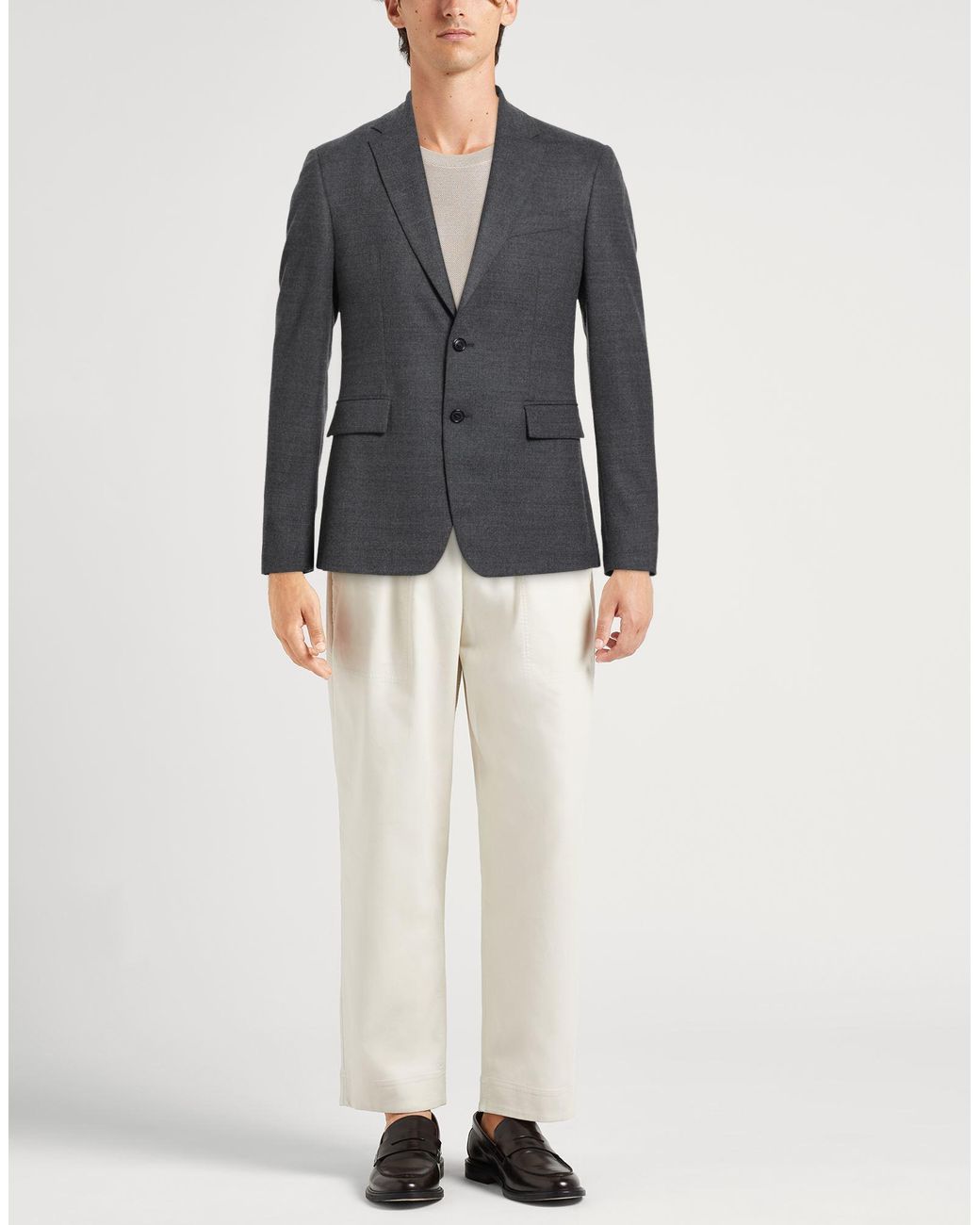Grifoni Black Blazer Wool, Elastane for men