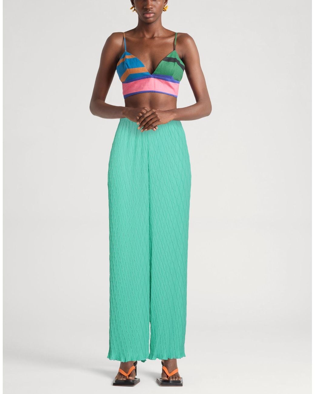 Jijil Green Trouser