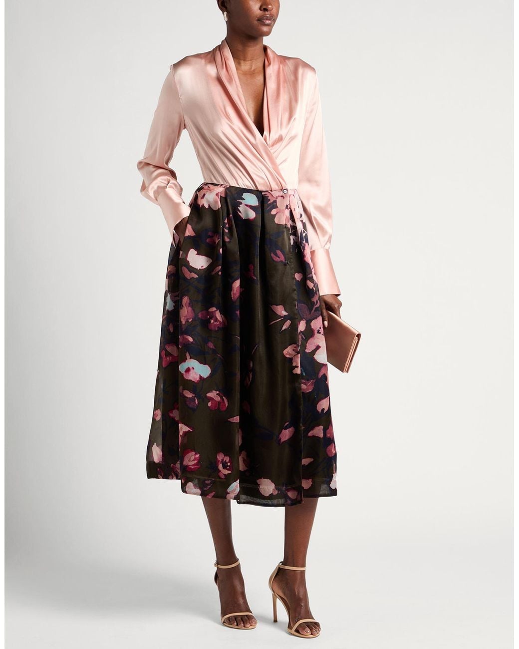 Sara Roka Pink Midi Dress
