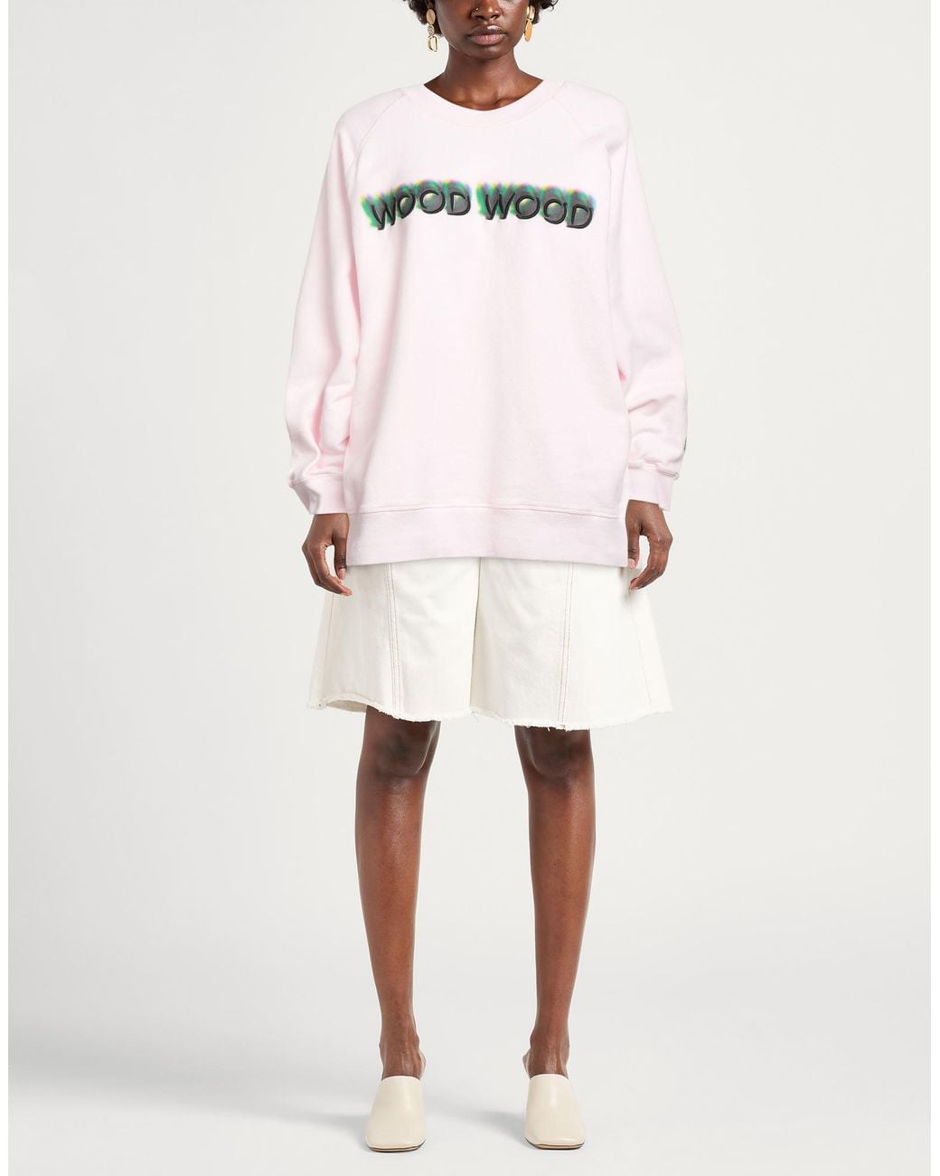 WOOD WOOD Pink Sweatshirt Cotton