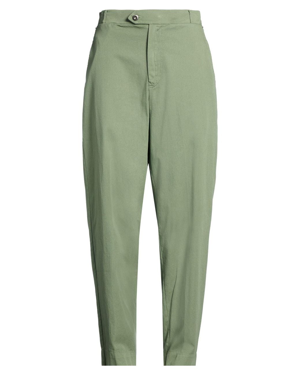 MAISON CRAZY WORKER 3.2 Green Pants Cotton for men