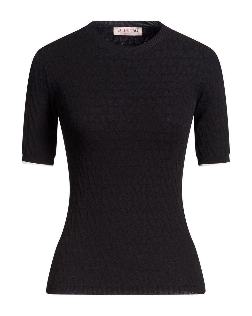 Valentino Garavani Black Sweater Viscose, Polyester, Polyamide, Elastane