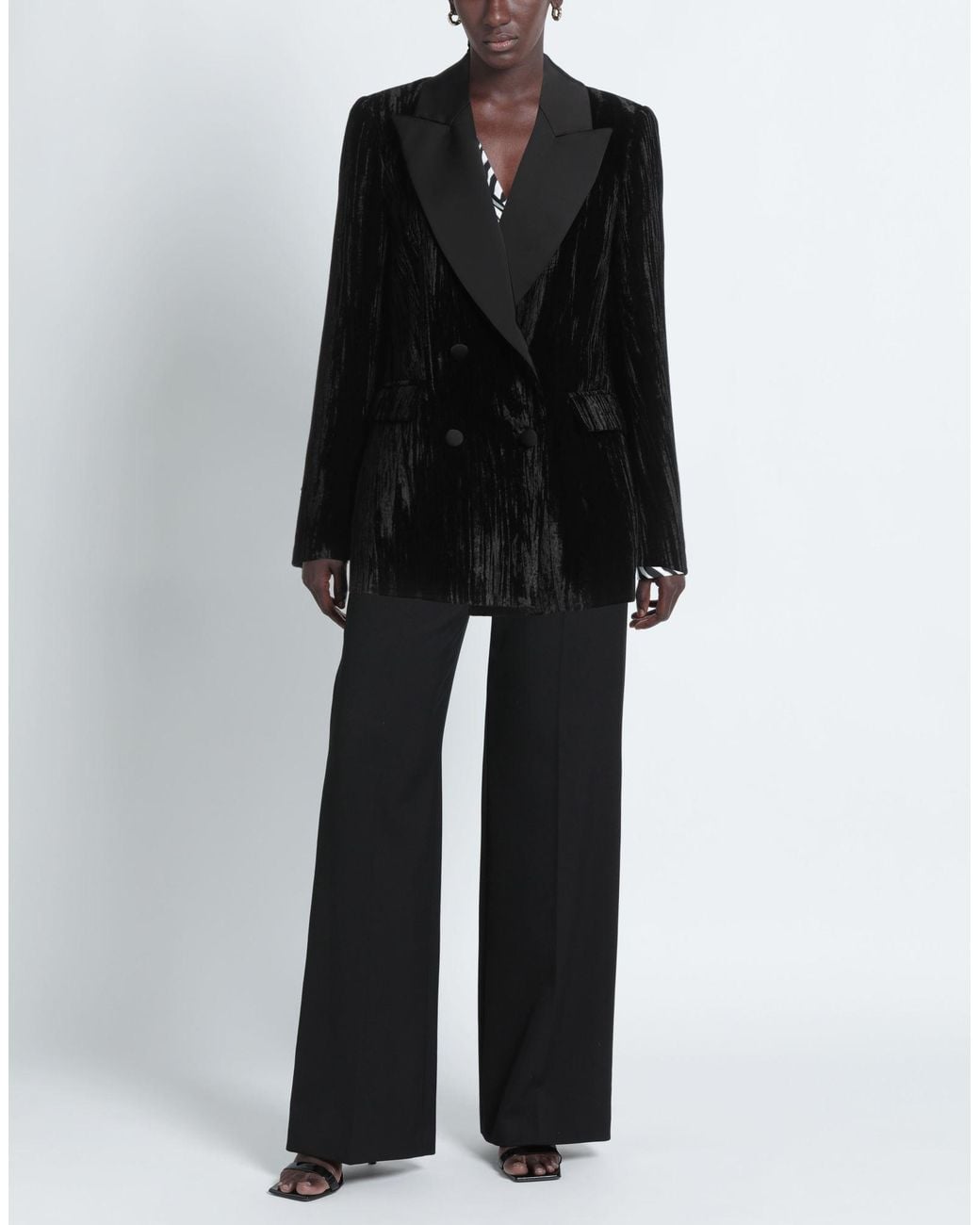ERMANNO FIRENZE Black Blazer Polyester