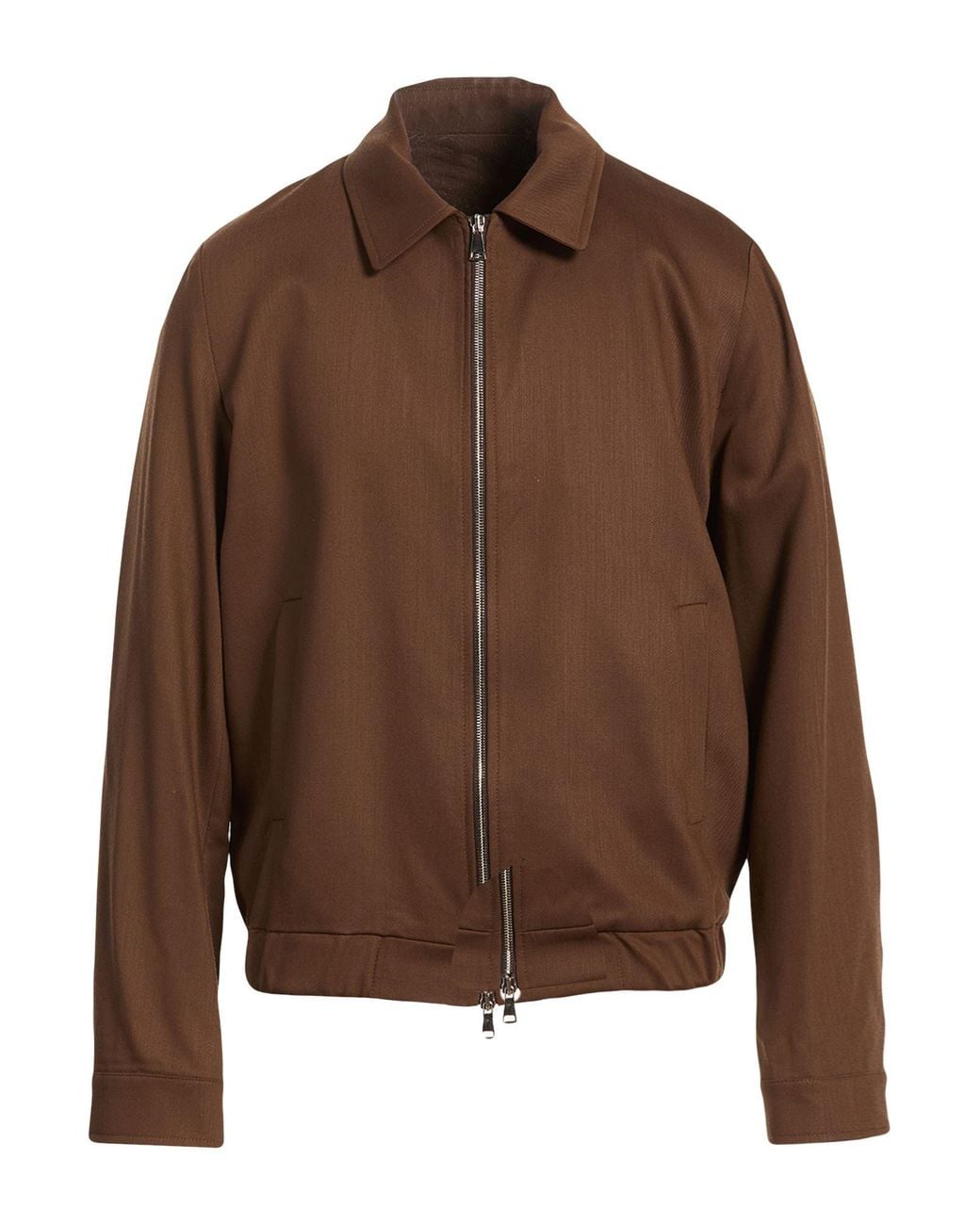 Costumein Brown Jacket Virgin Wool for men