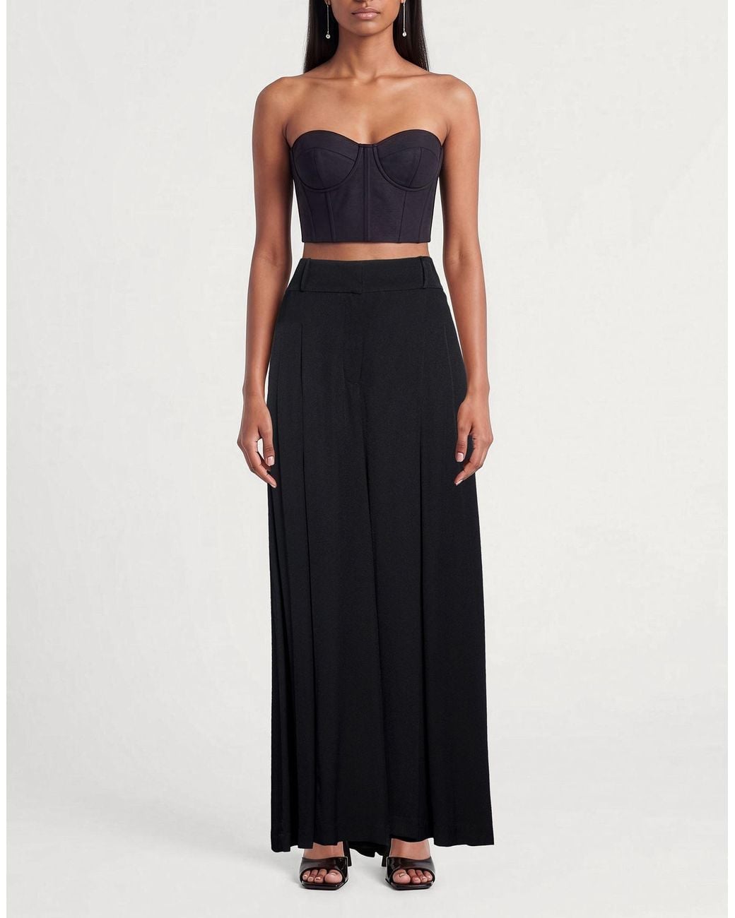 Sara Roka Black Pants Viscose