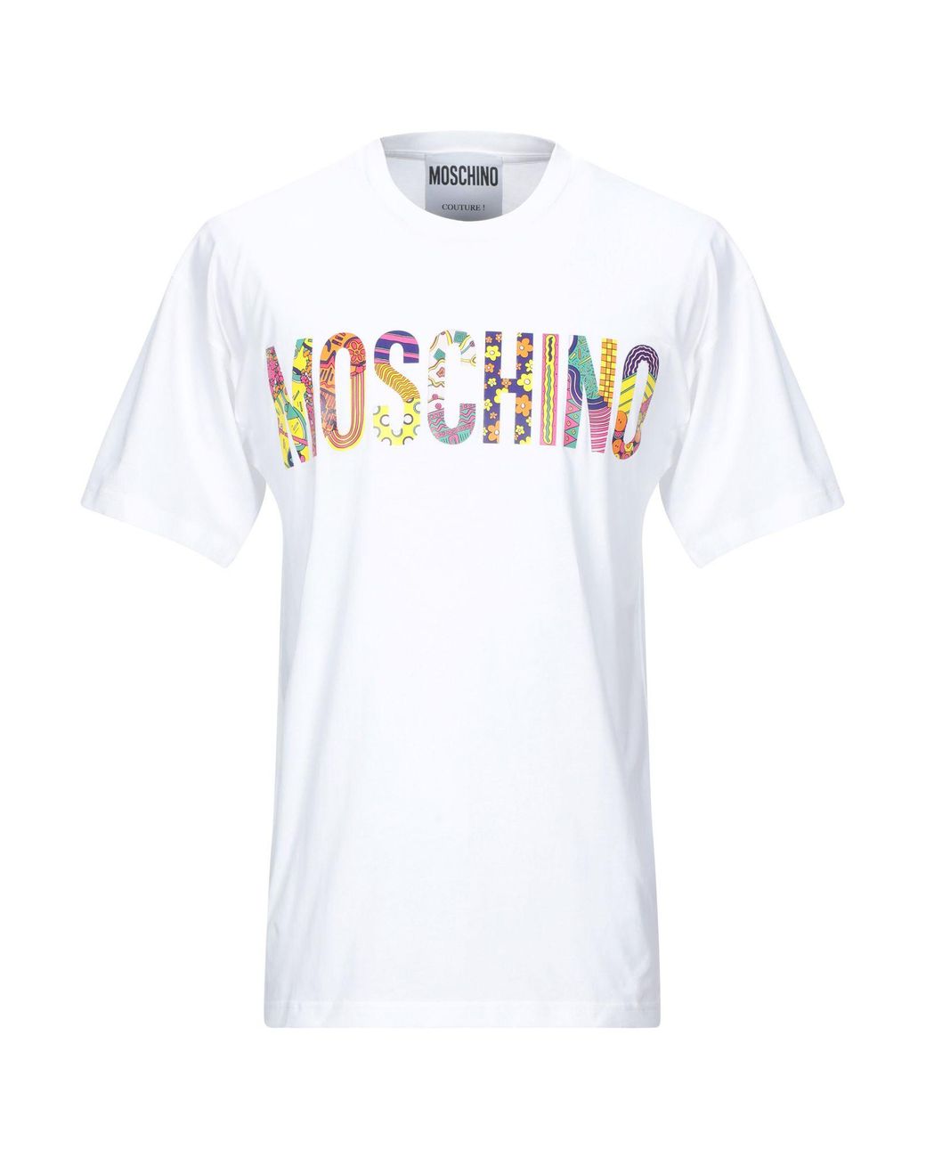Moschino Cotton T-shirt in White for Men - Lyst