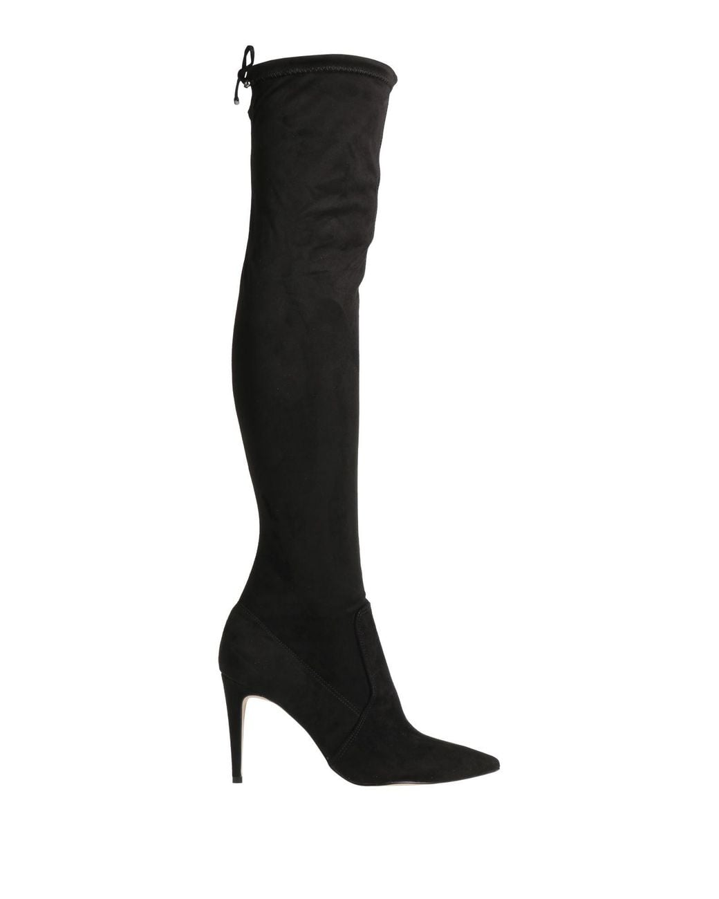 Miss Unique Black Boot Textile Fibers