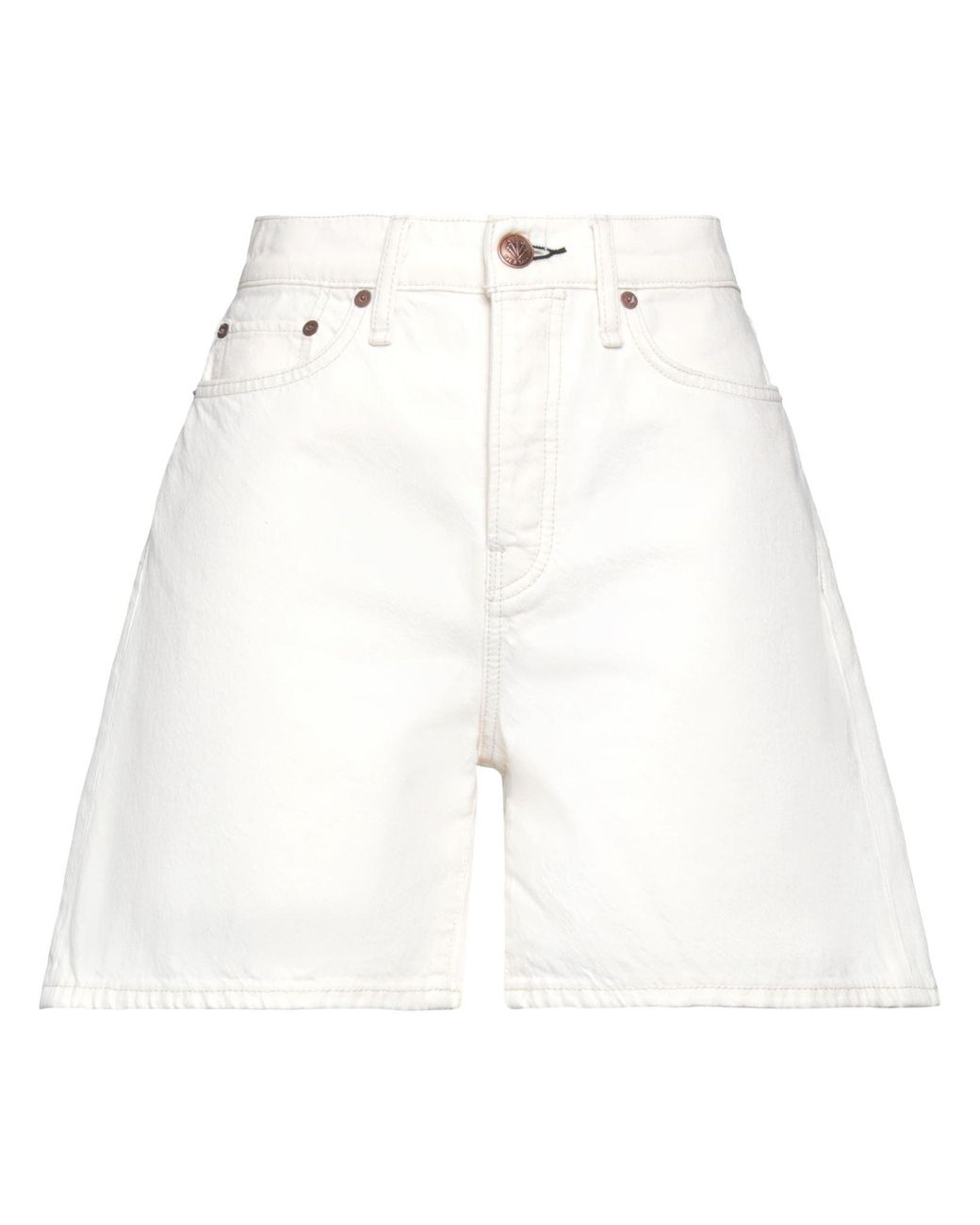 Rag & Bone White Denim Shorts