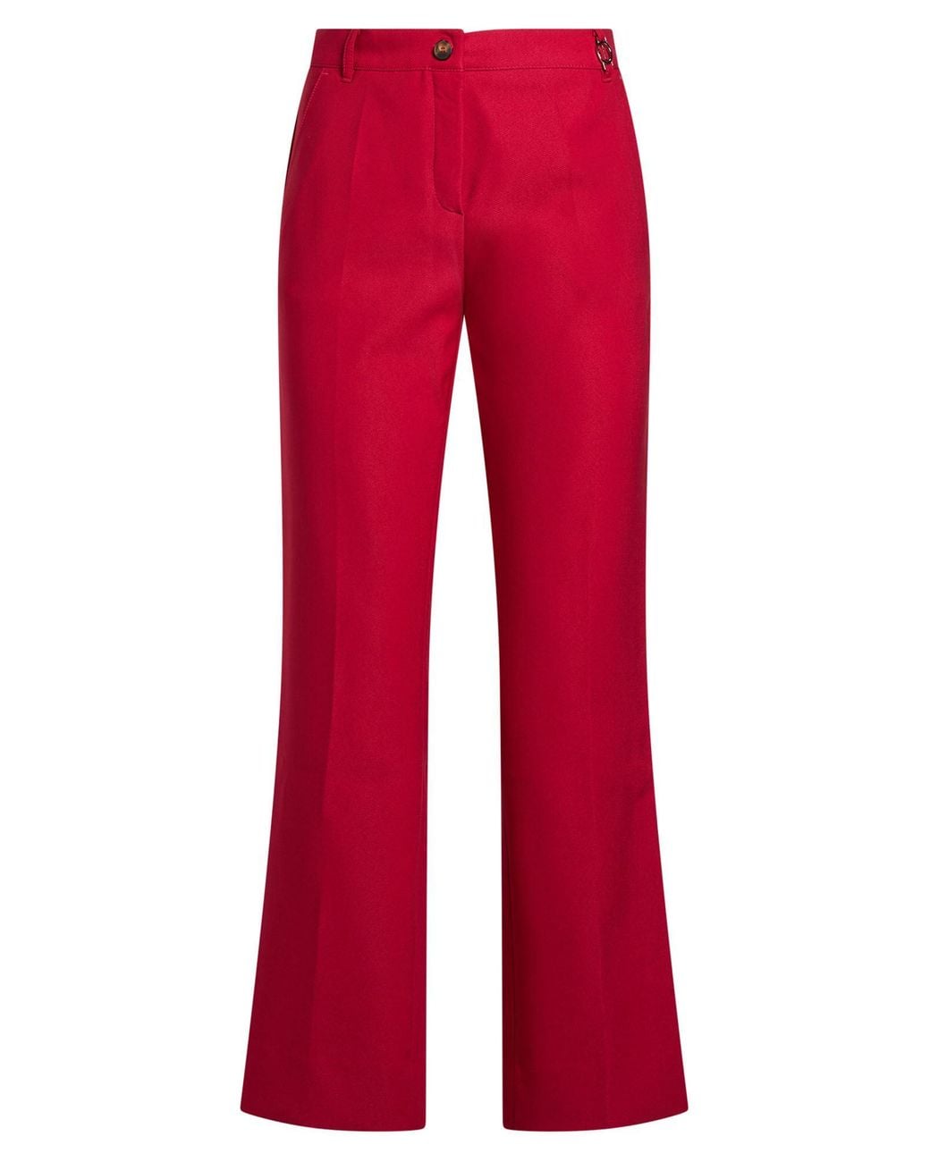 Diana Gallesi Red Pants Polyester, Elastane