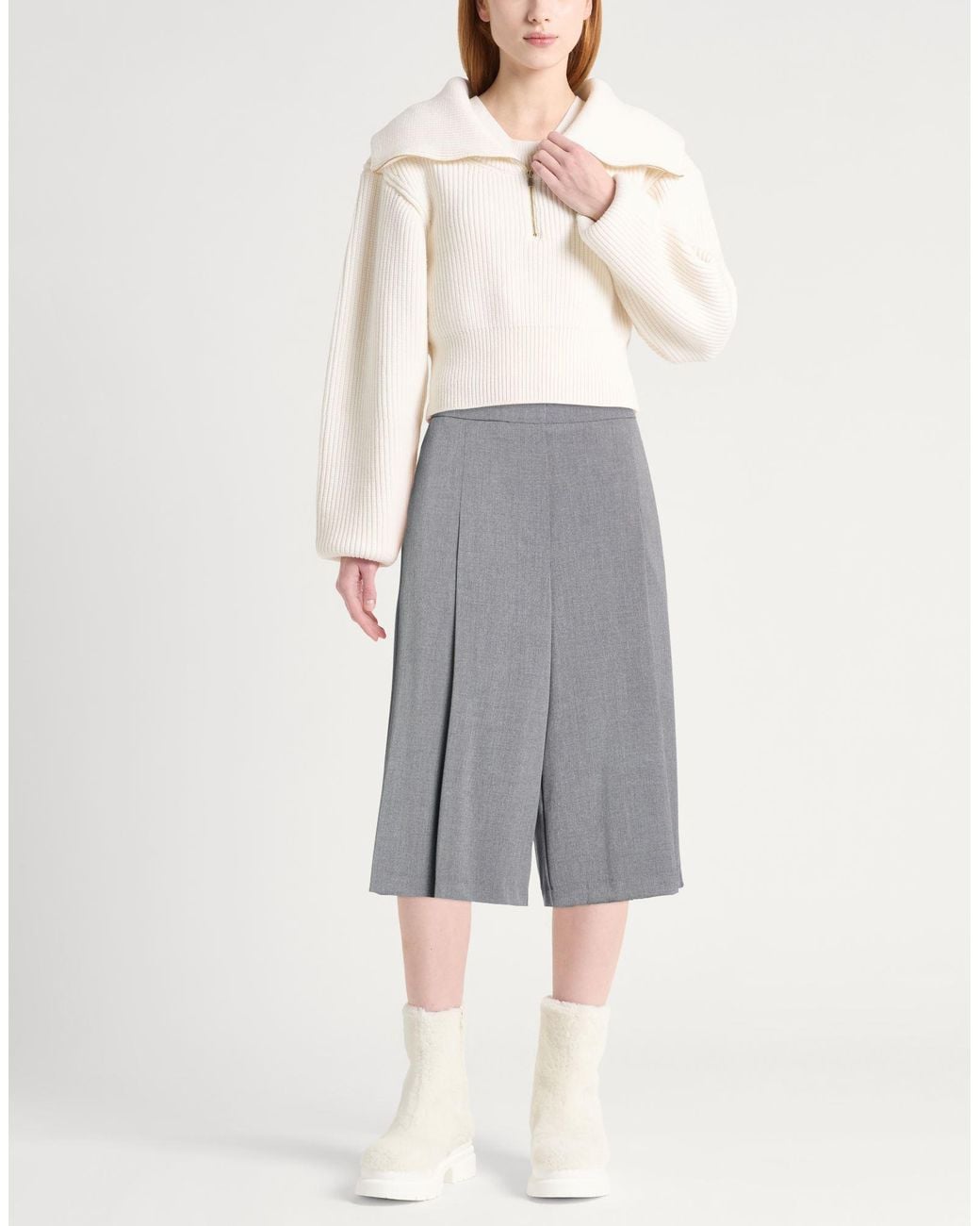 Kaos Gray Shorts & Bermuda Shorts Polyester, Viscose, Elastane
