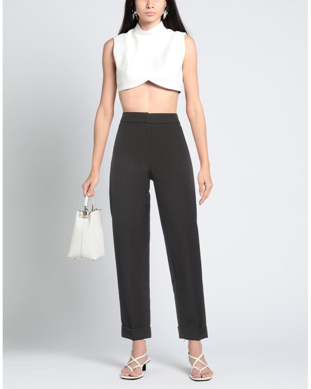 Please Gray N8 Pants Polyester, Elastane