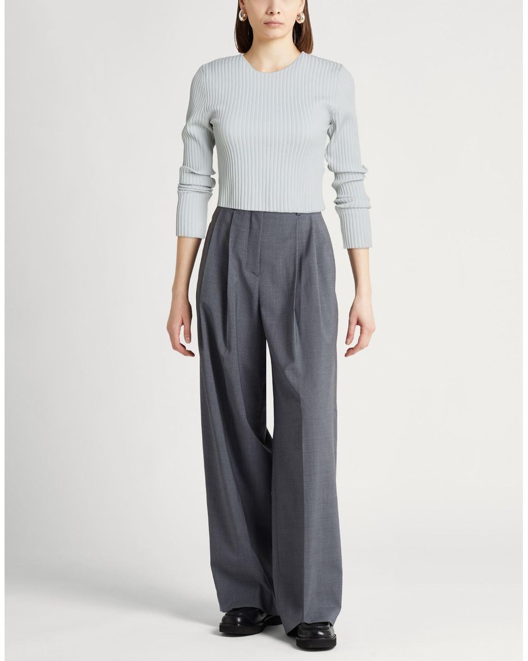 Herno Blue Sweater Polyester, Cotton, Elastane