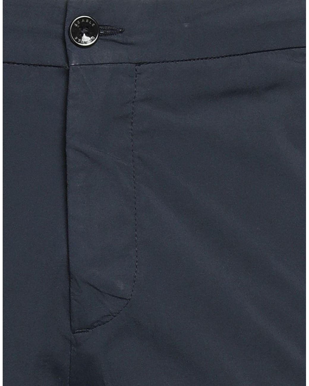 BE ABLE Blue Pants Cotton, Elastane for men