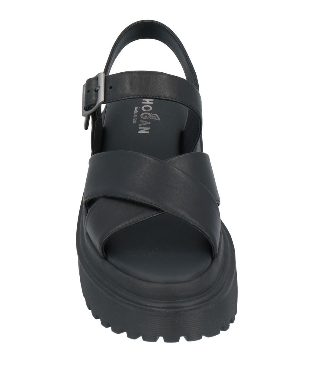 Hogan Black Sandals Calfskin