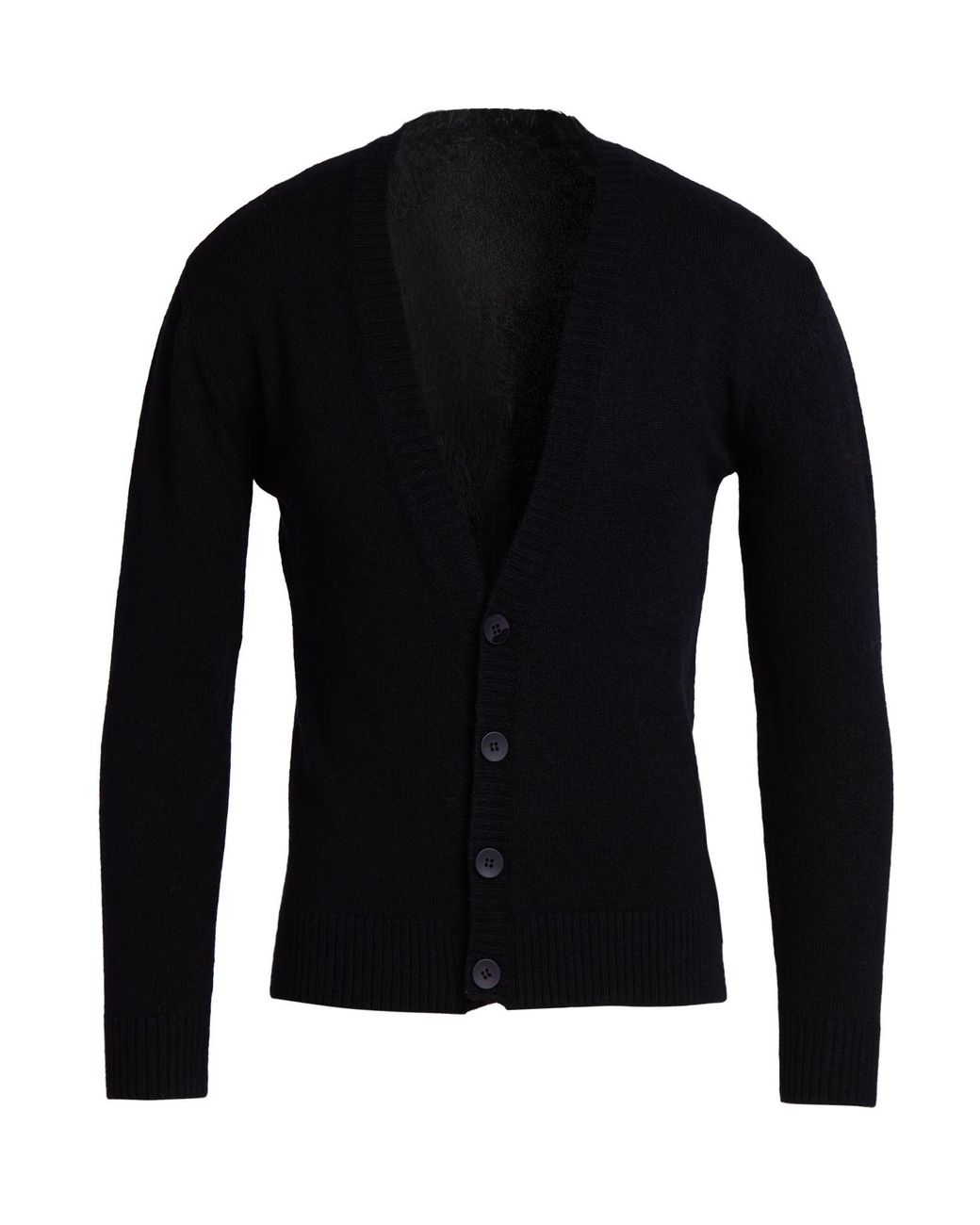 Gazzarrini Black Cardigan Acrylic, Polyester, Elastane for men