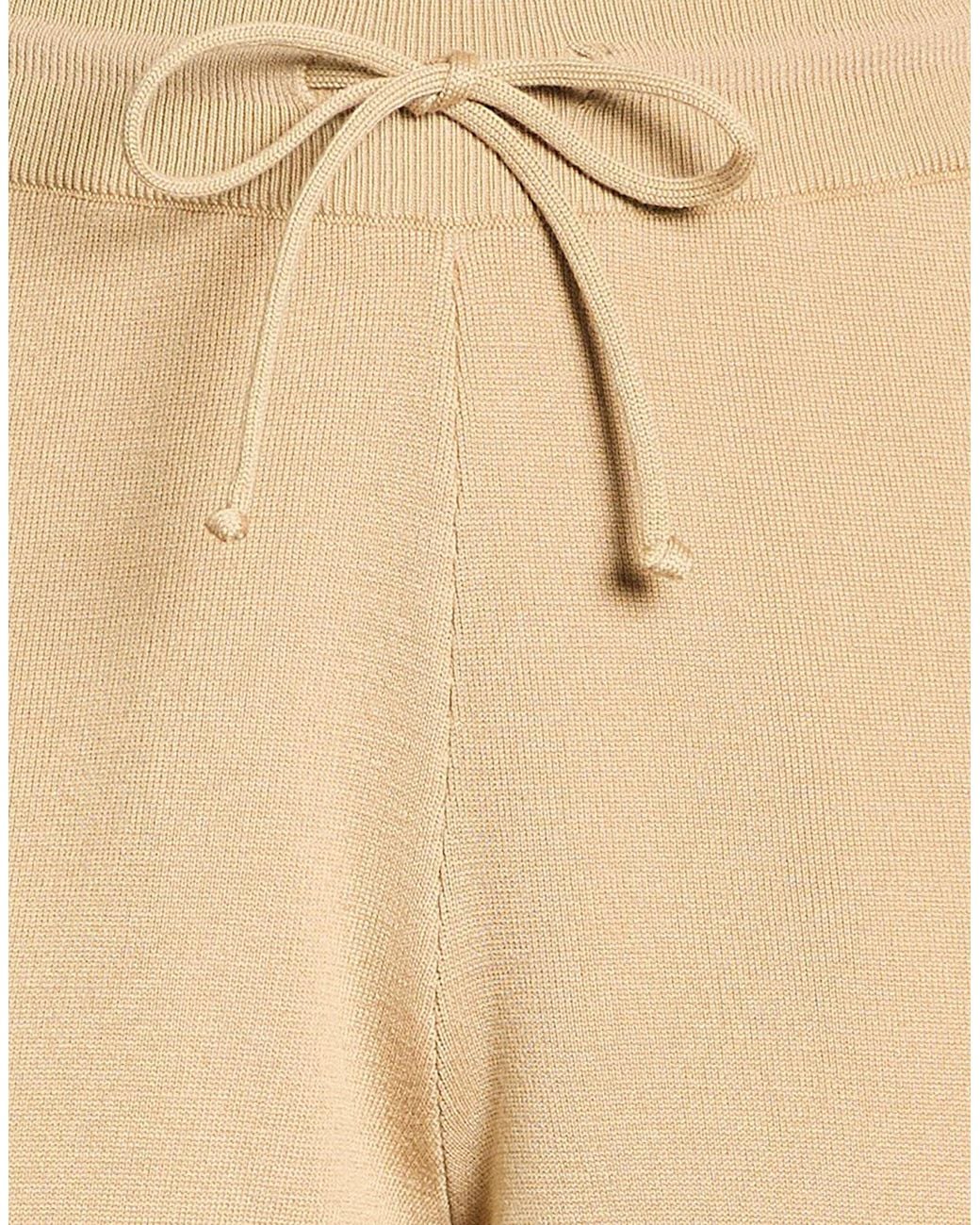 Burberry Natural Sand Pants Wool, Polyamide, Elastane