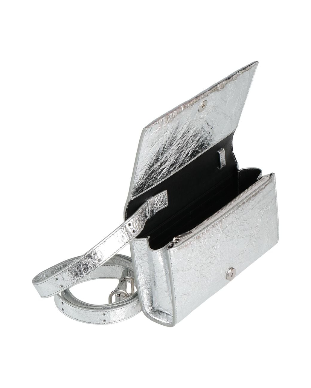 Jil Sander Gray Clutch Ovine Leather