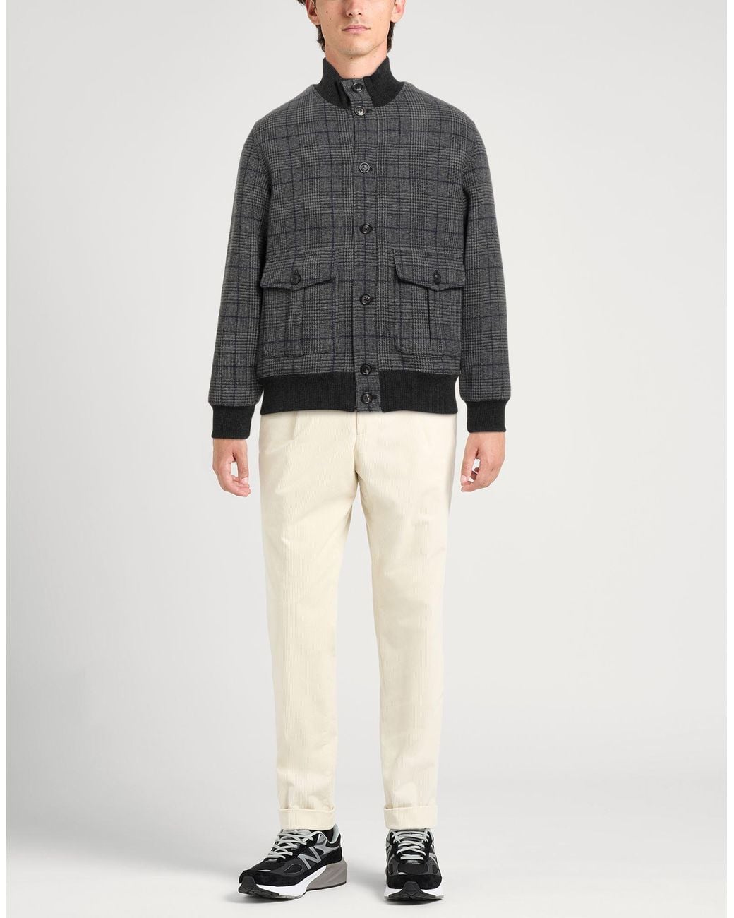 Circolo 1901 Gray Jacket Virgin Wool, Cashmere for men