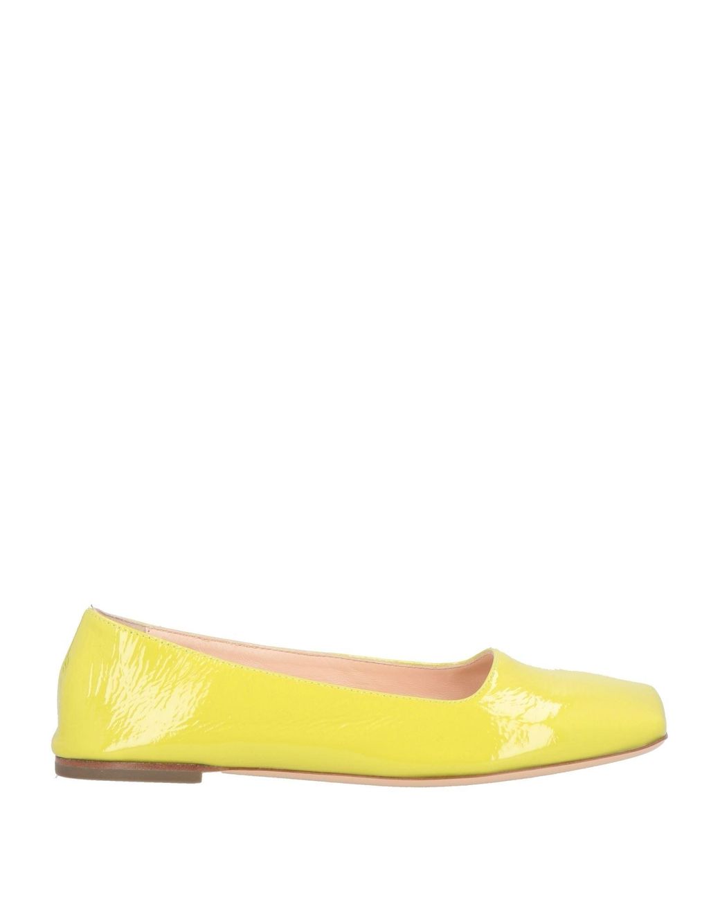 Agl Attilio Giusti Leombruni Yellow Ballet Flats Leather