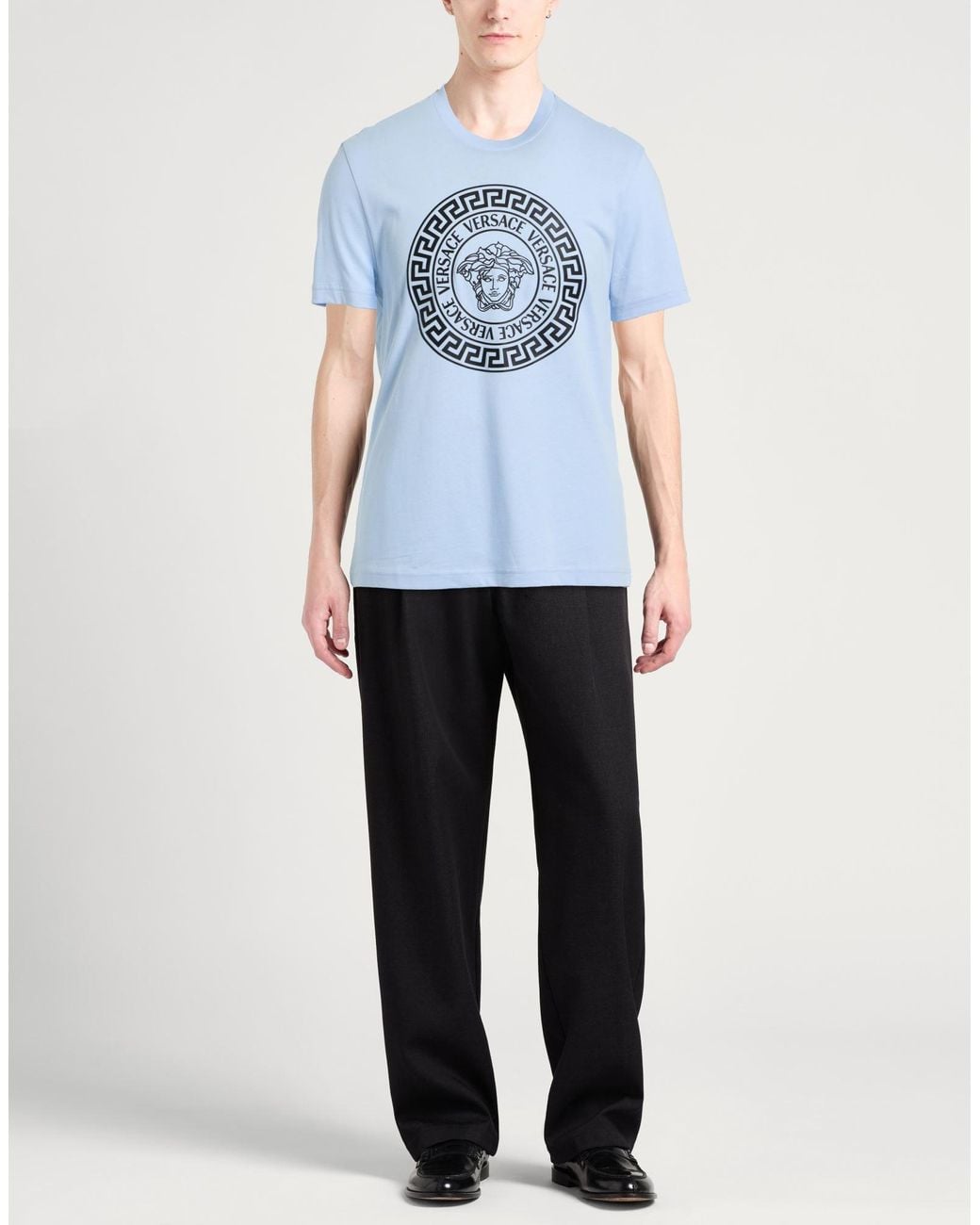 Camiseta Versace de hombre de color Blue