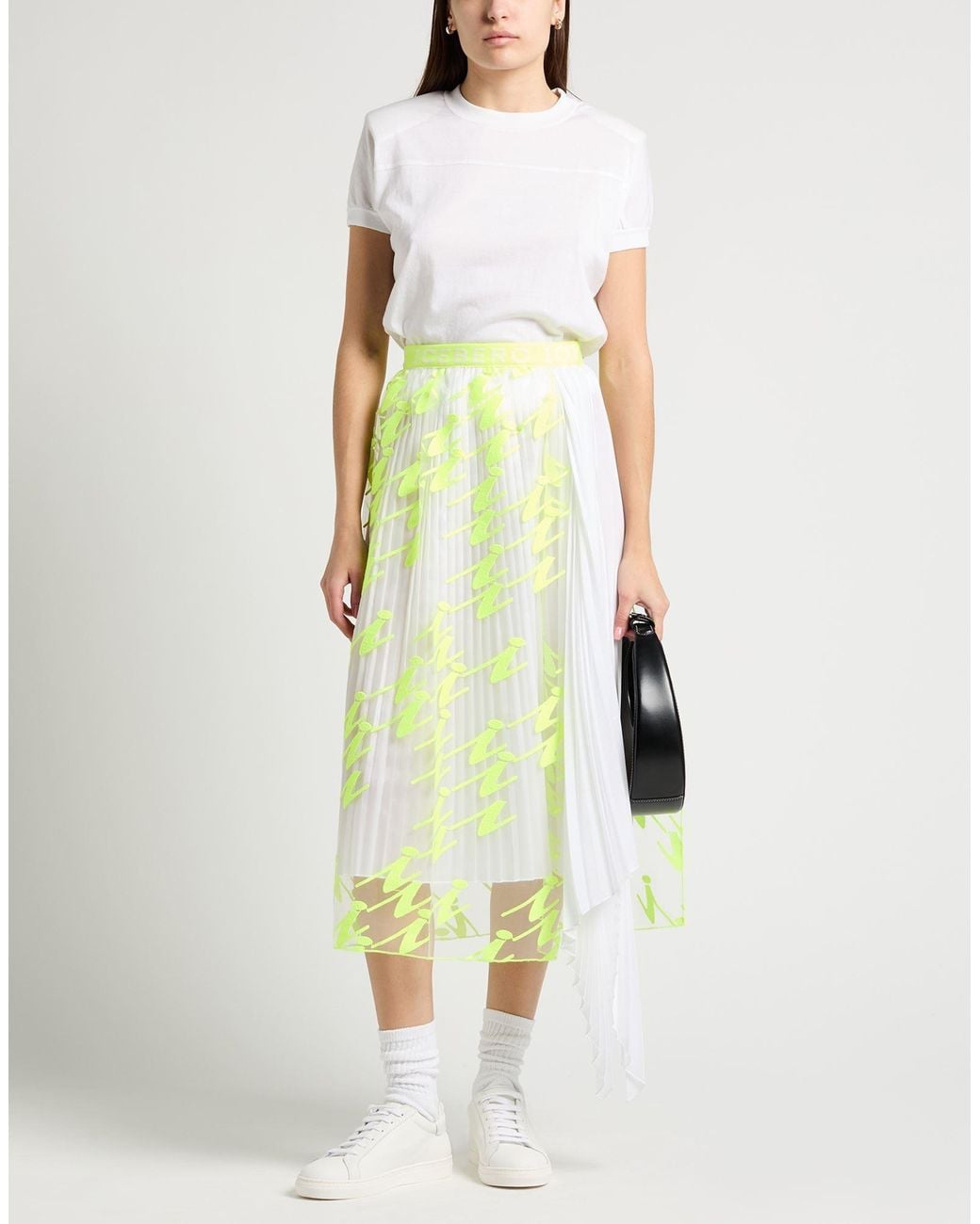 Iceberg Yellow Midi Skirt Polyester