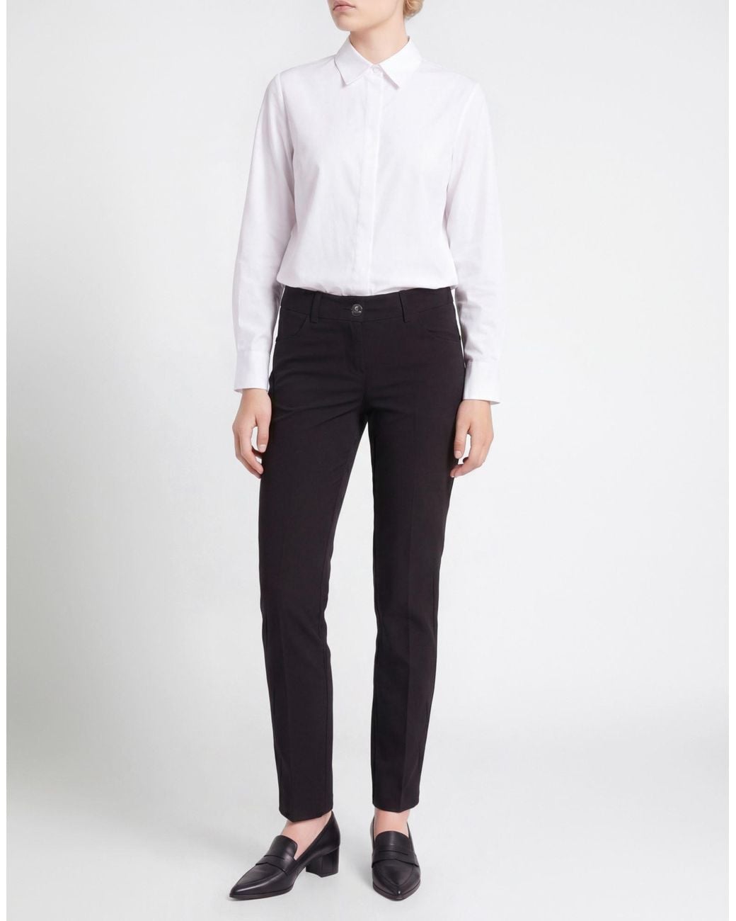 Marella Black Pants Polyester