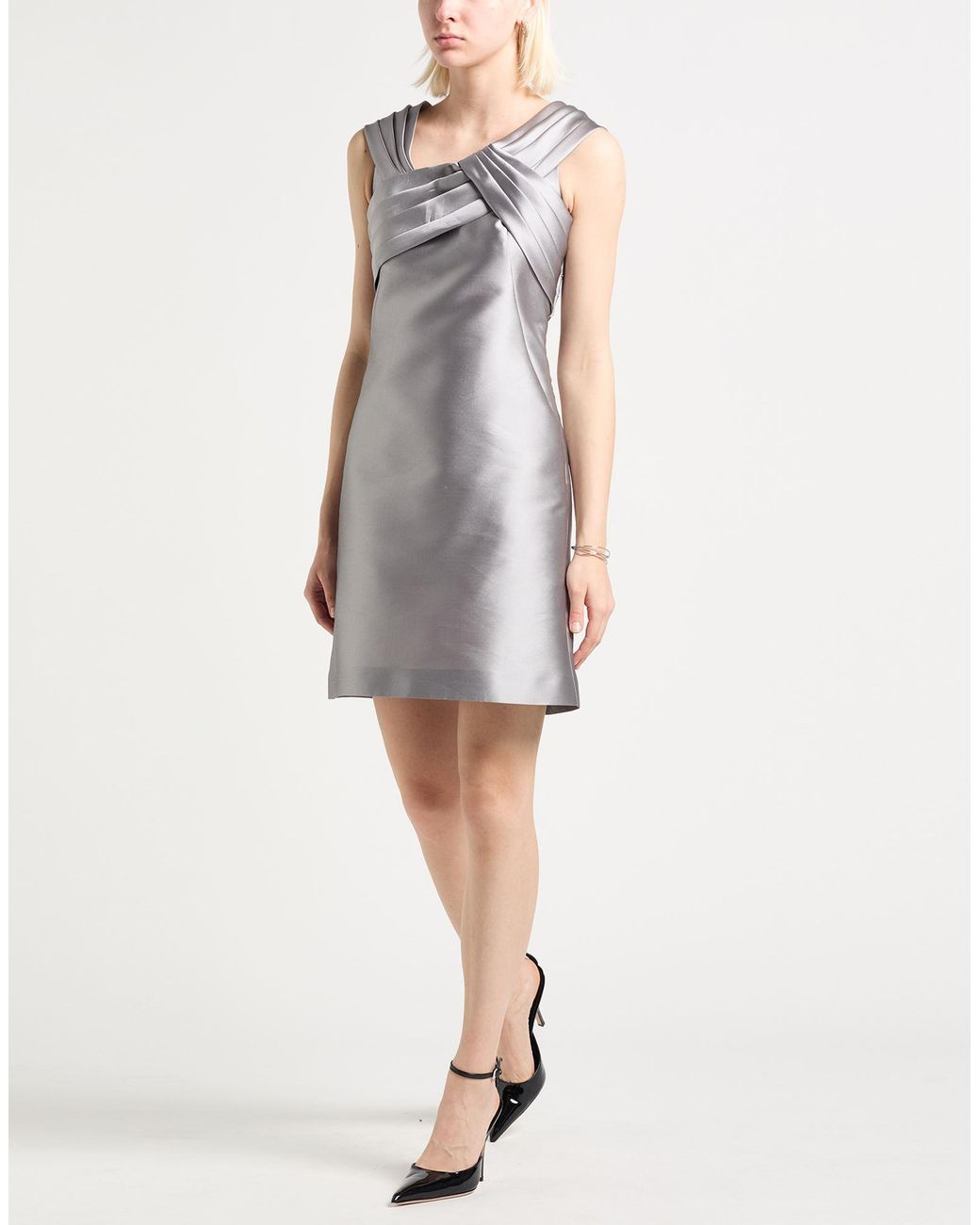 Alberta Ferretti Gray Mini Dresses