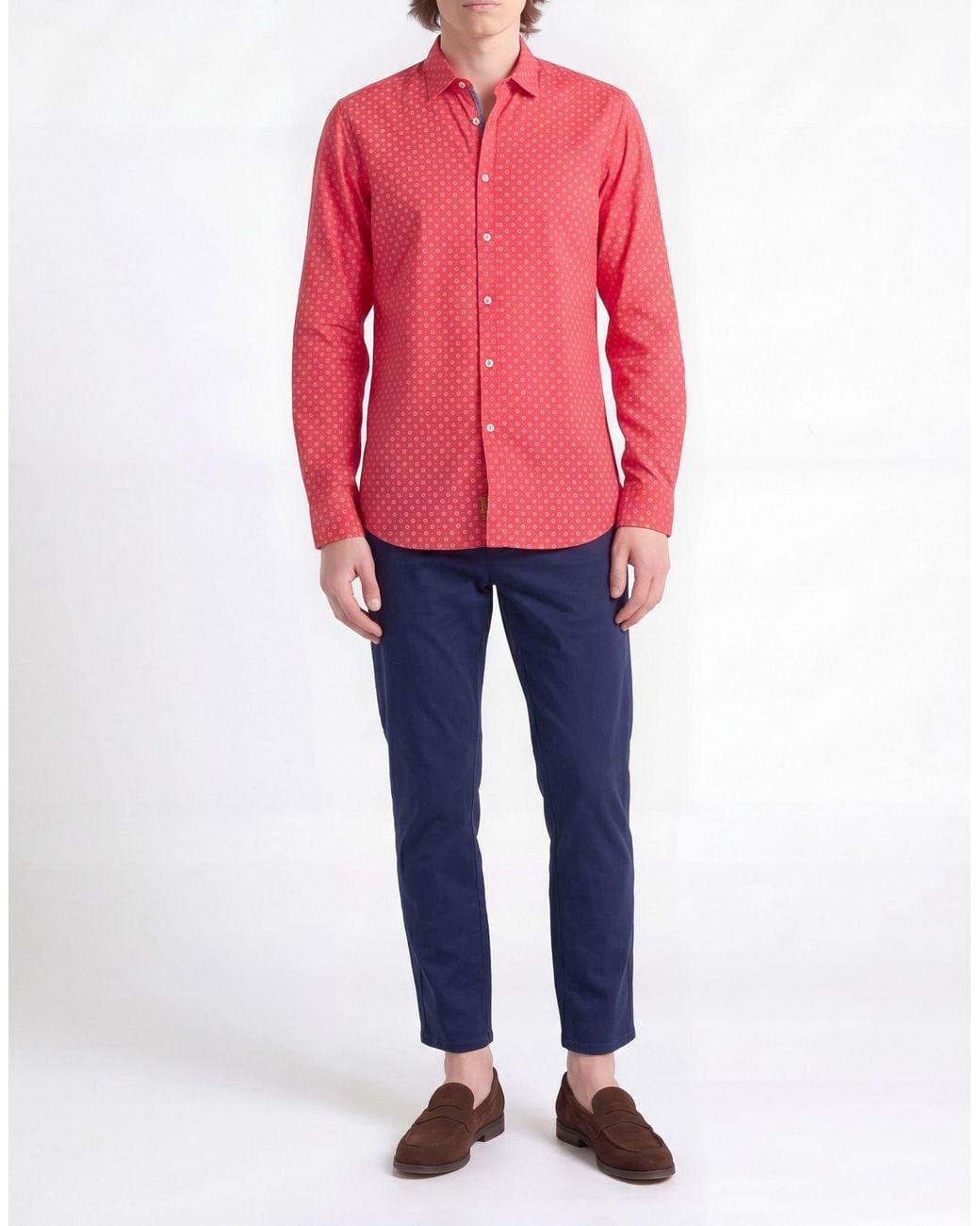 B.D. Baggies Red Shirt Cotton for men