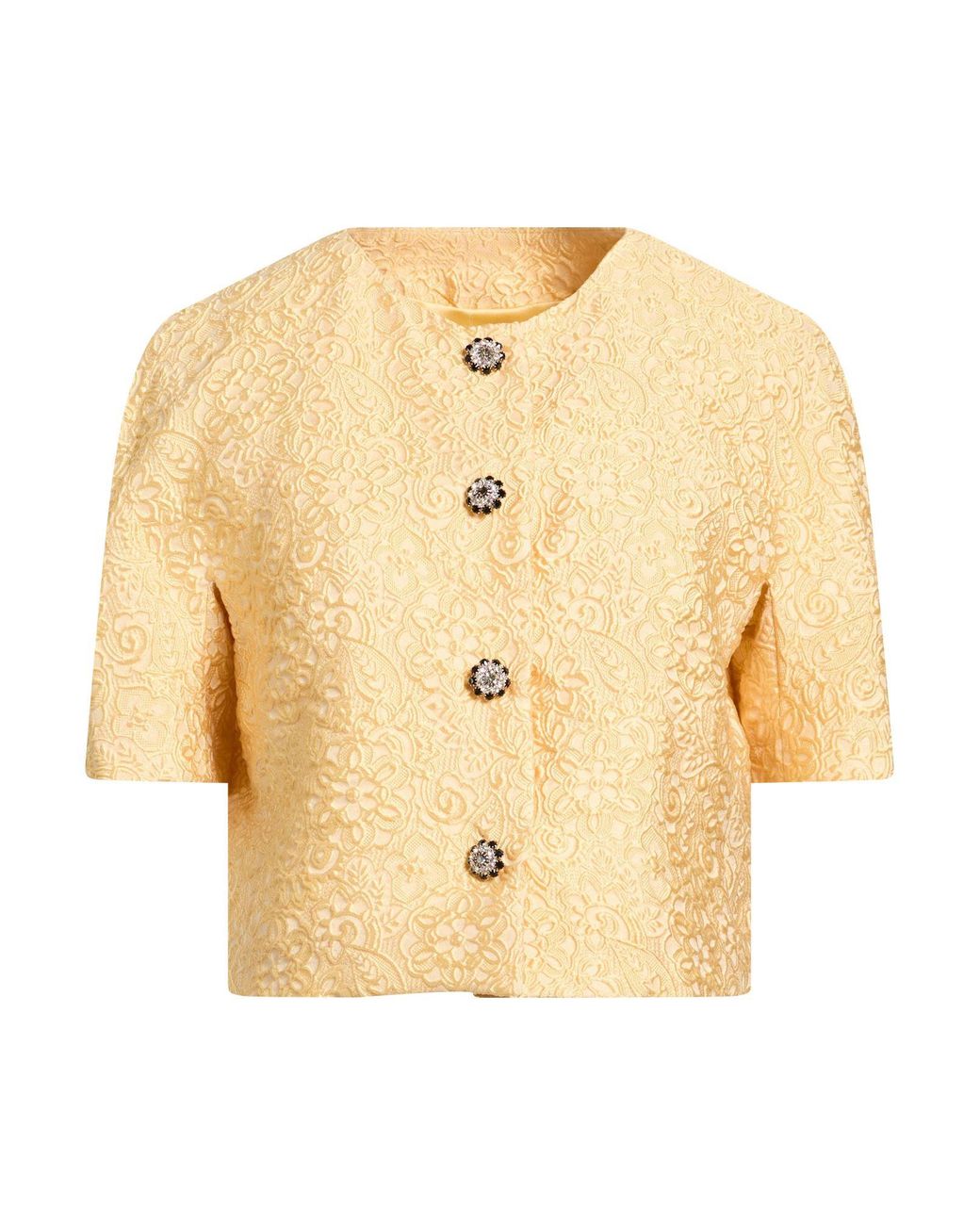 Dolce & Gabbana Natural Marigold Jacket Polyester, Silk, Polyamide