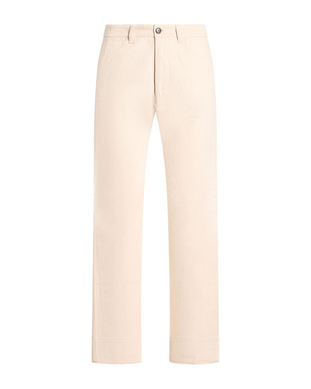 White Sand Natural Pants Cotton, Elastane