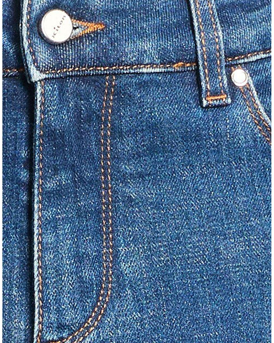 Kiton Blue Jeans Cotton, Elastane