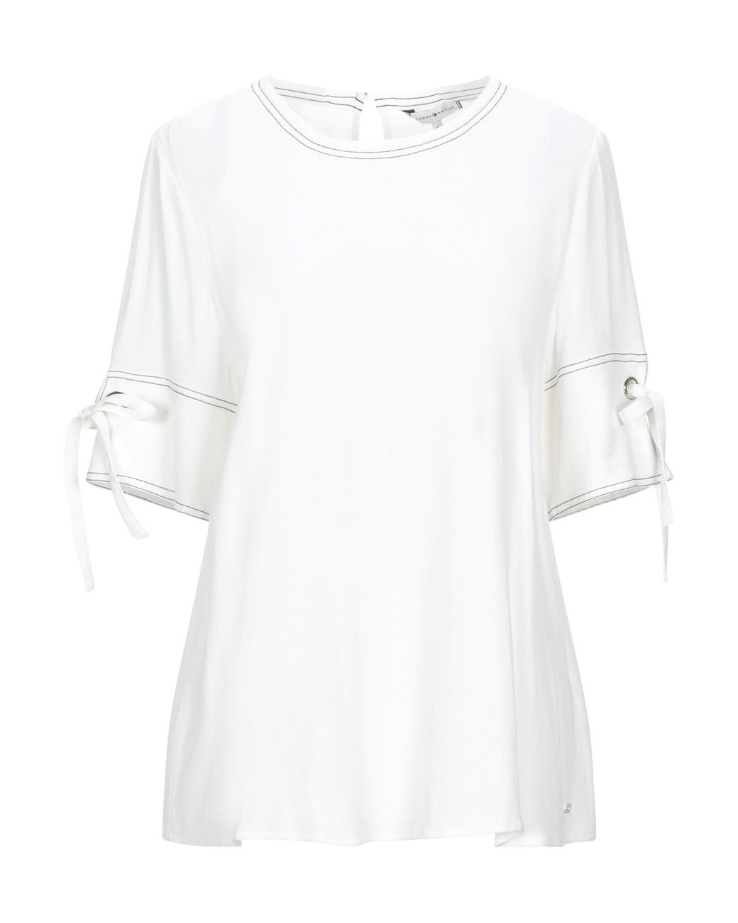 Tommy Hilfiger Synthetic Blouse in White - Lyst
