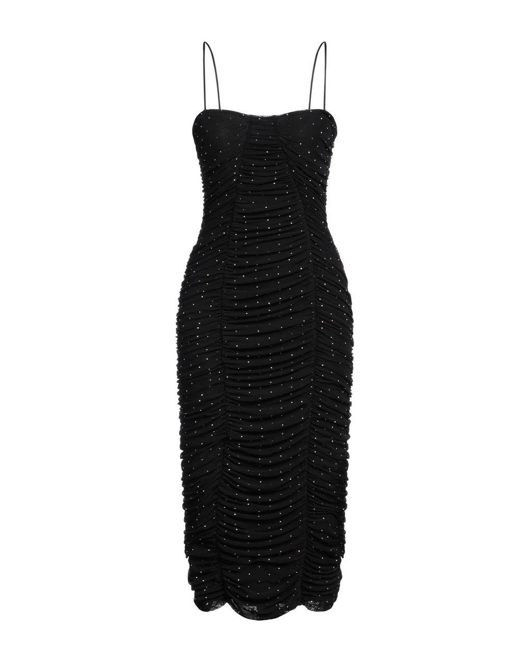 ROTATE BIRGER CHRISTENSEN Black Midi Dress