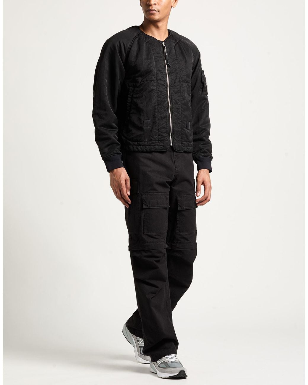 C P Company Black Jacket Polyamide for men