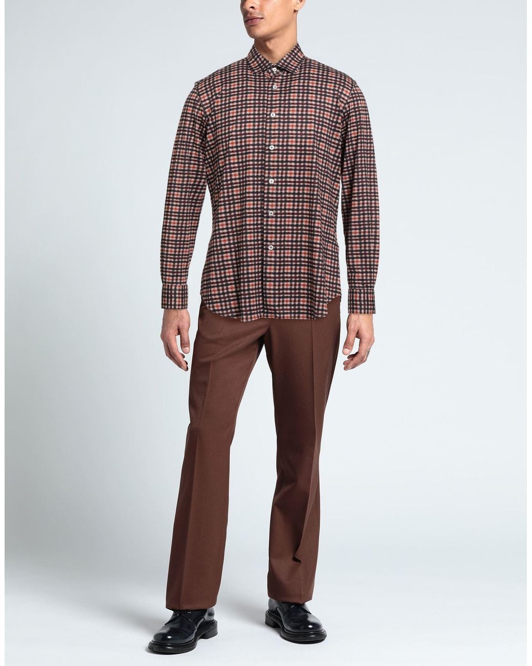 Agho Red Shirt Polyamide, Elastane for men