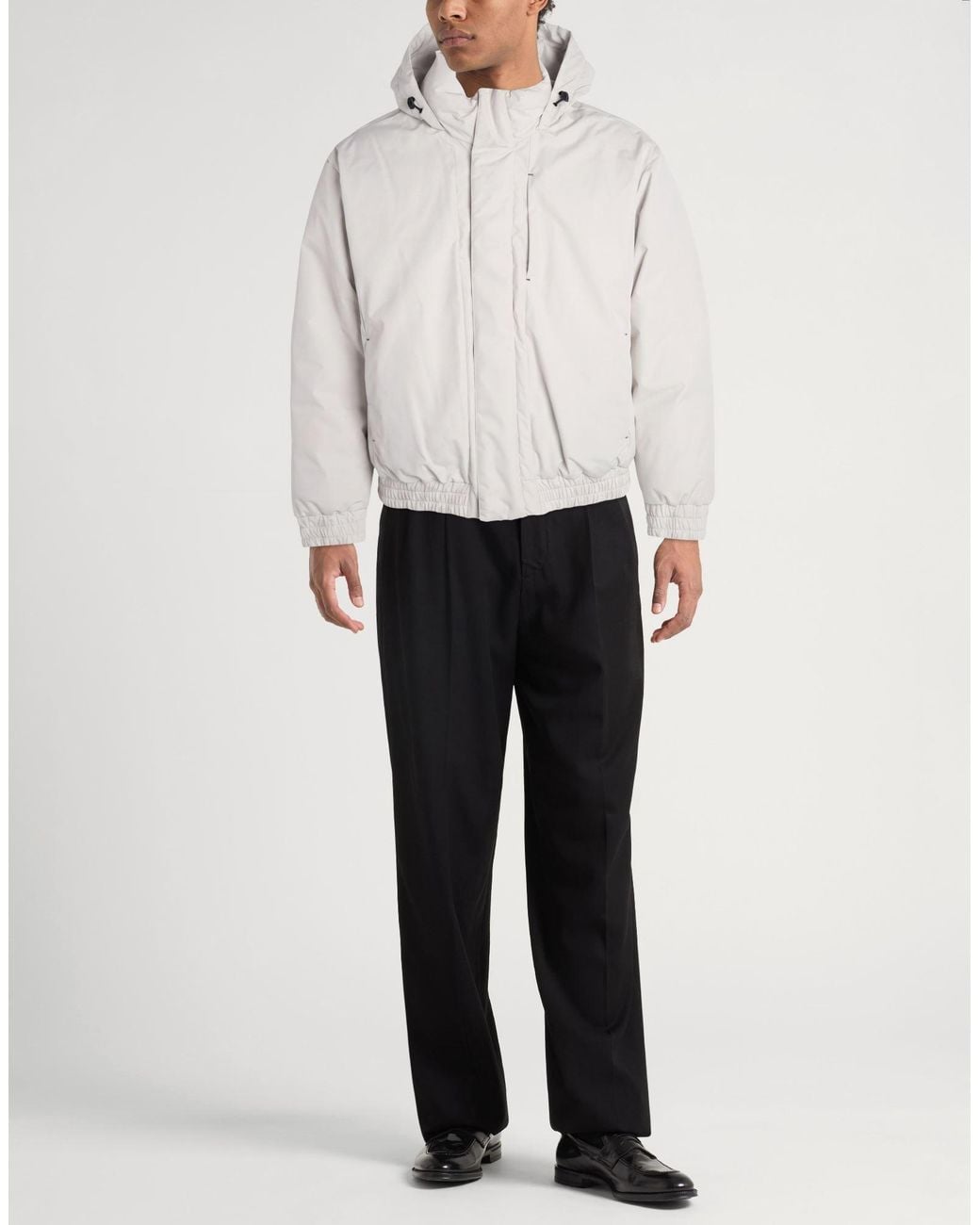 Herno Gray Light Puffer Polyester for men