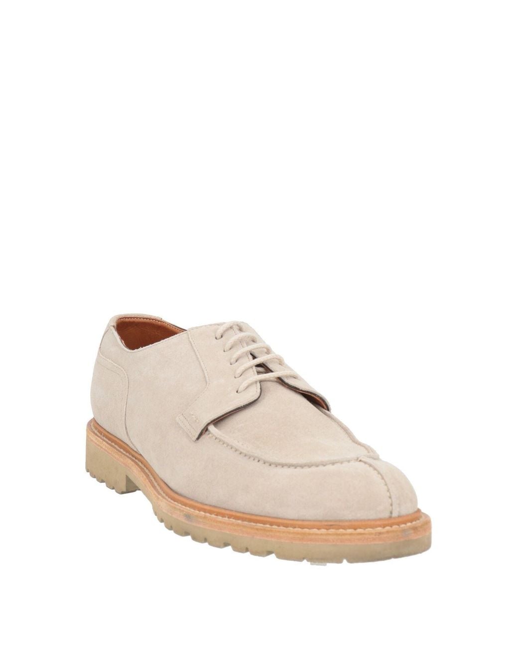 Eleventy White Lace-Up Shoes Leather for men