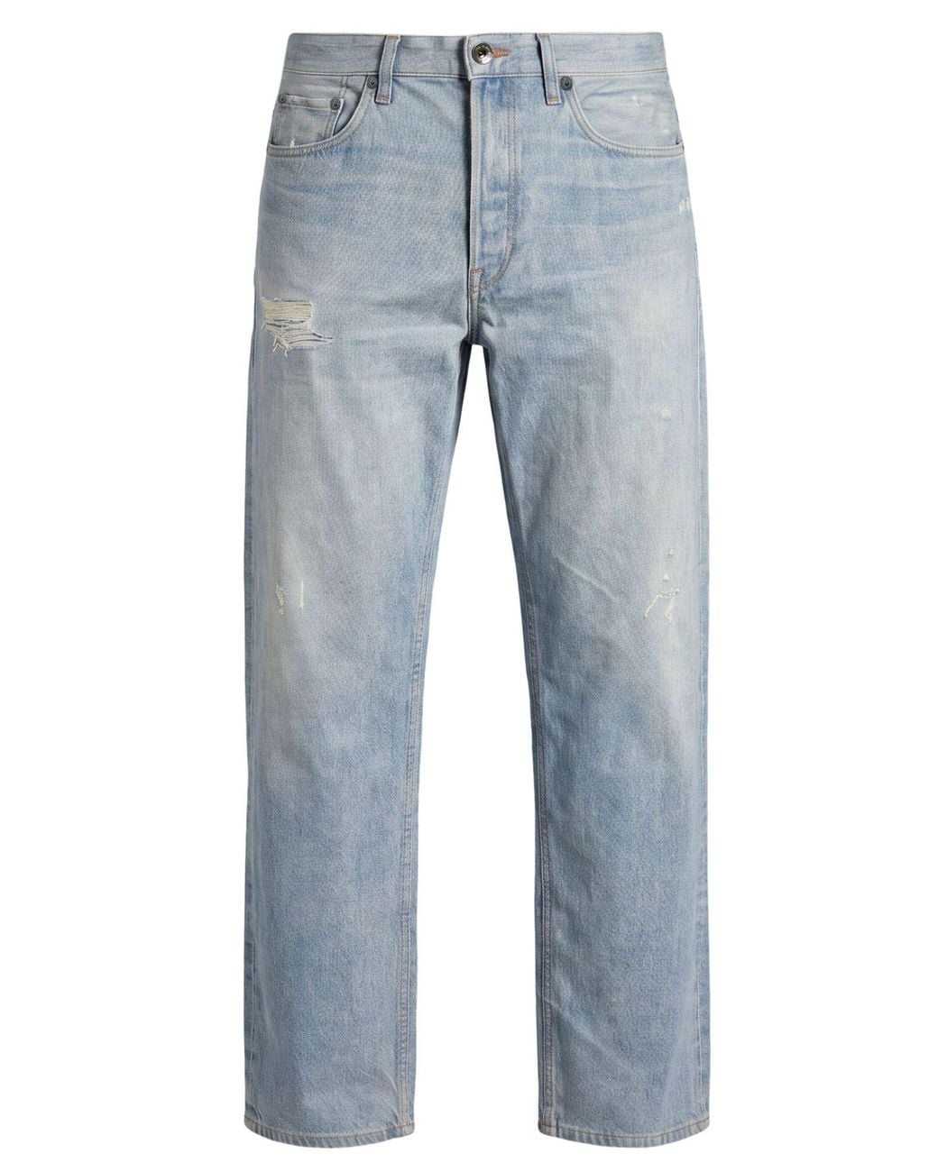 Rag & Bone Blue Pants Cotton, Elastane for men
