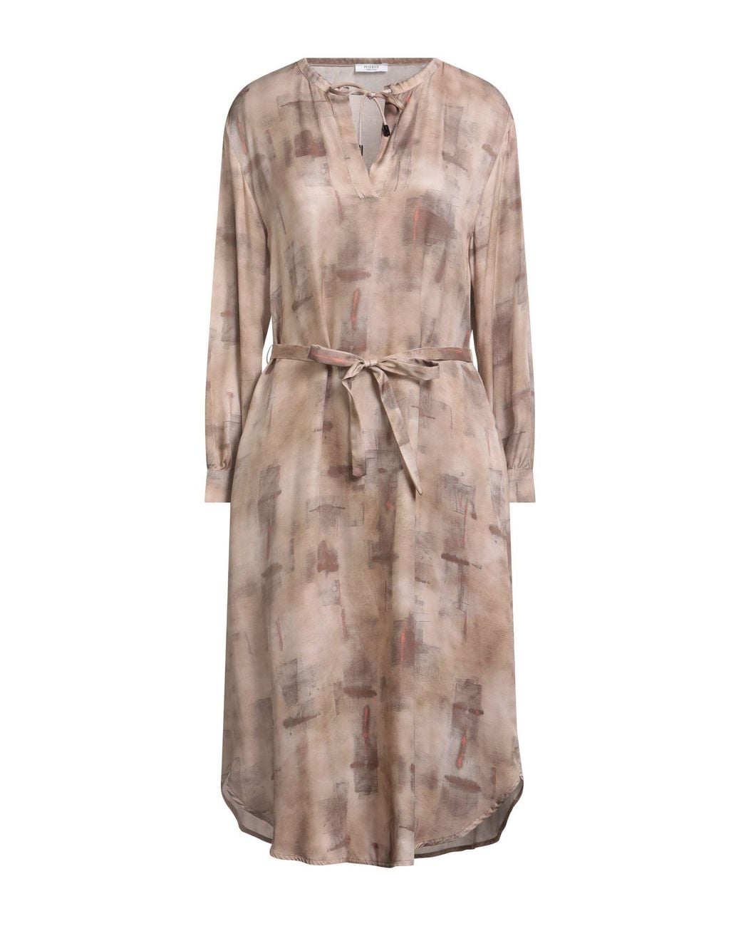 Peserico Natural Midi Dress Viscose