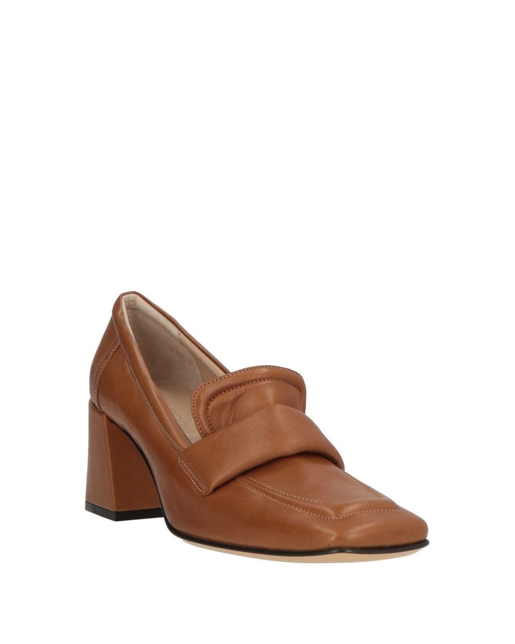 Pomme D'or Brown Camel Loafers Leather