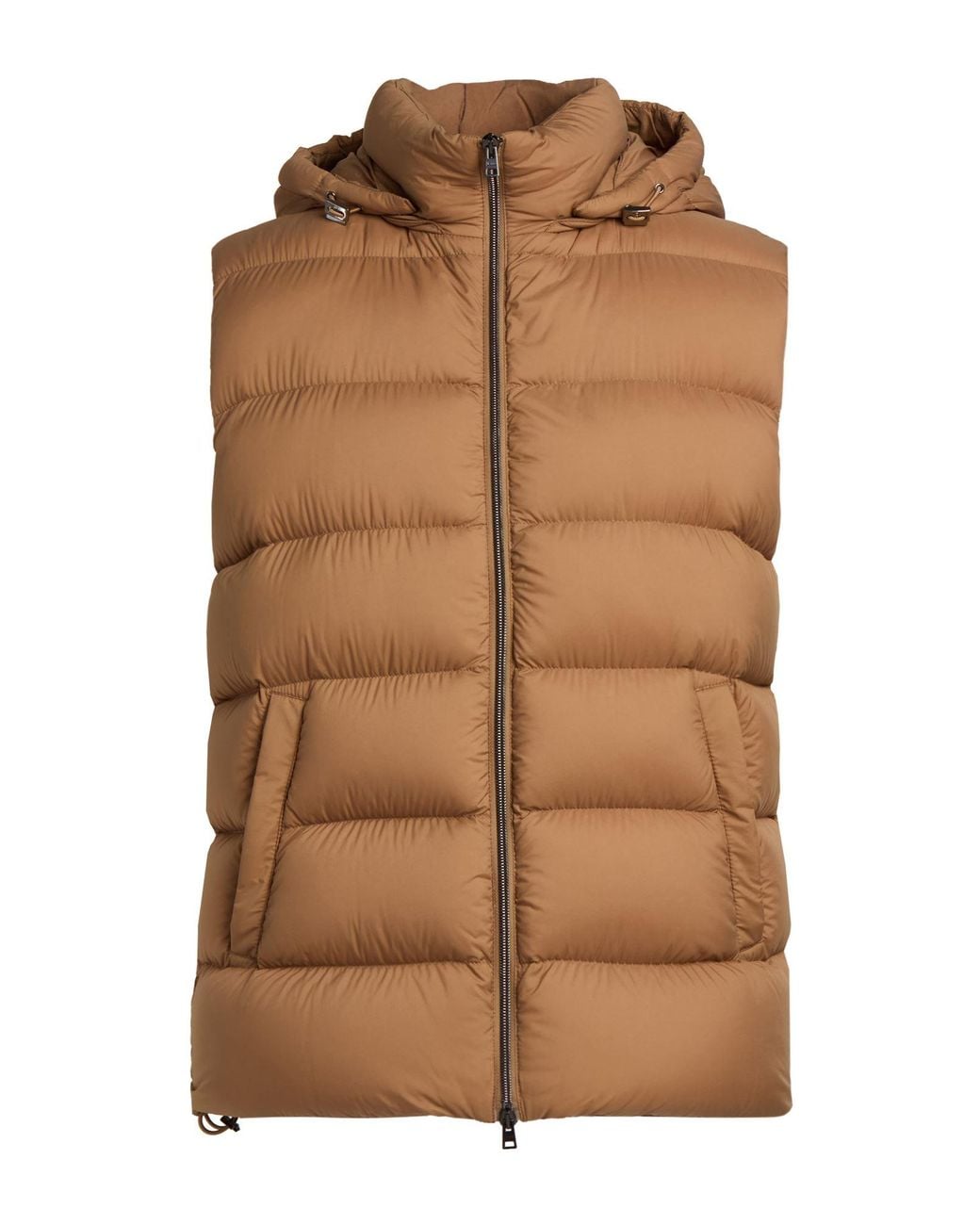 Herno Brown Vest Polyamide, Polyurethane for men