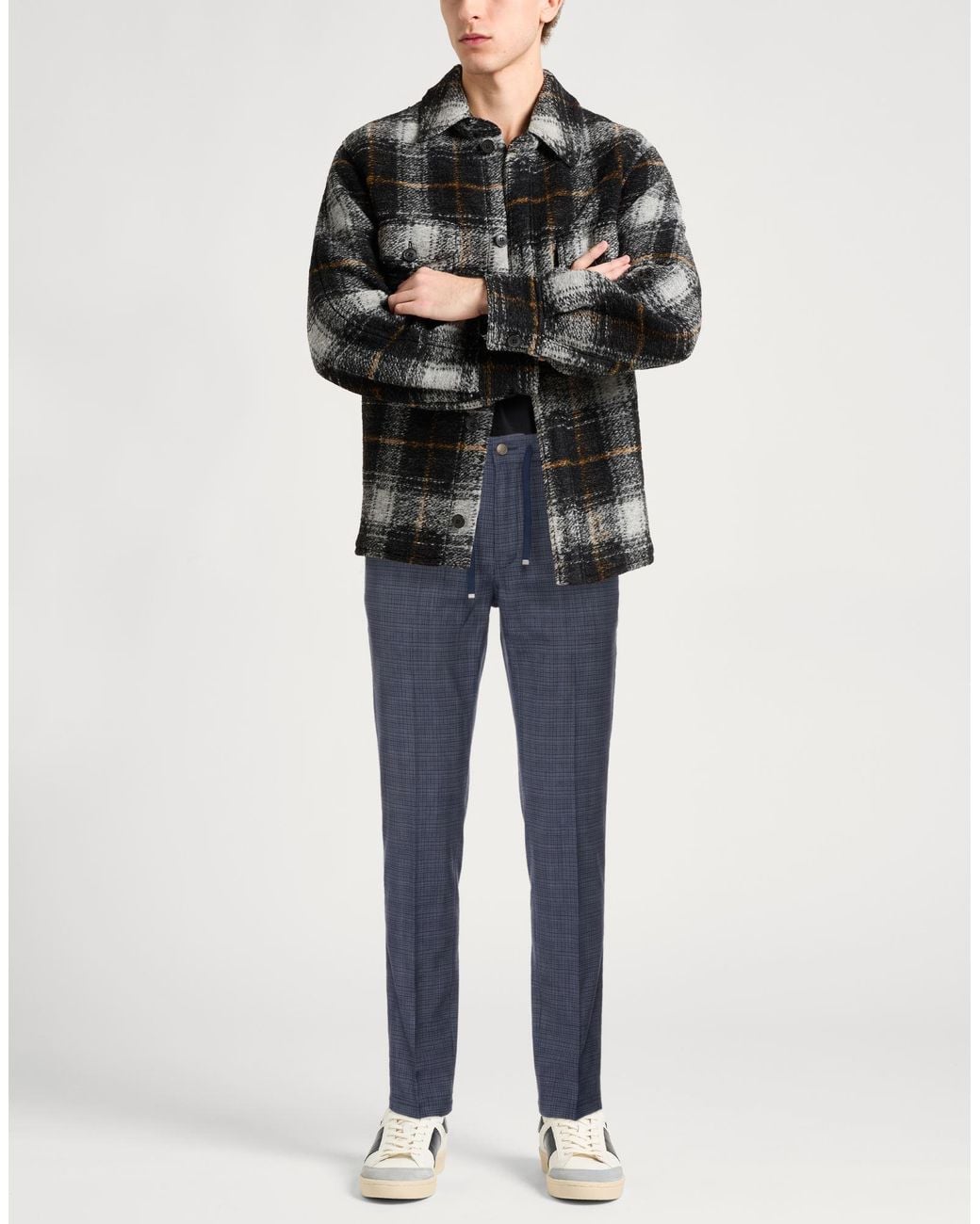 Jacob Cohen Blue Pants Virgin Wool, Polyester, Elastane for men