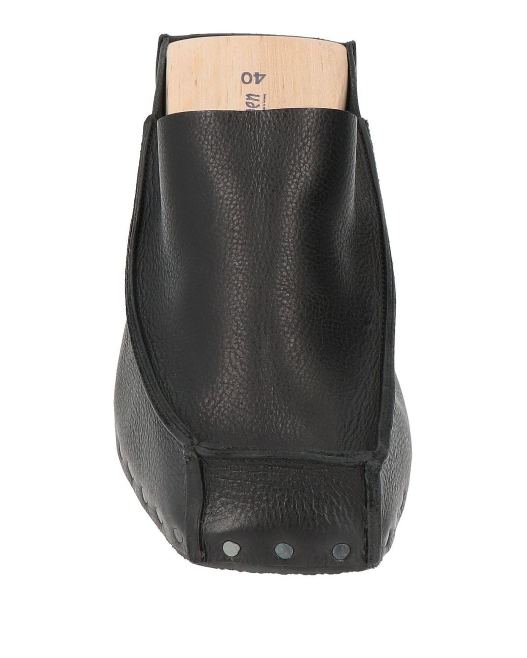 Trippen Black Mules & Clogs Leather