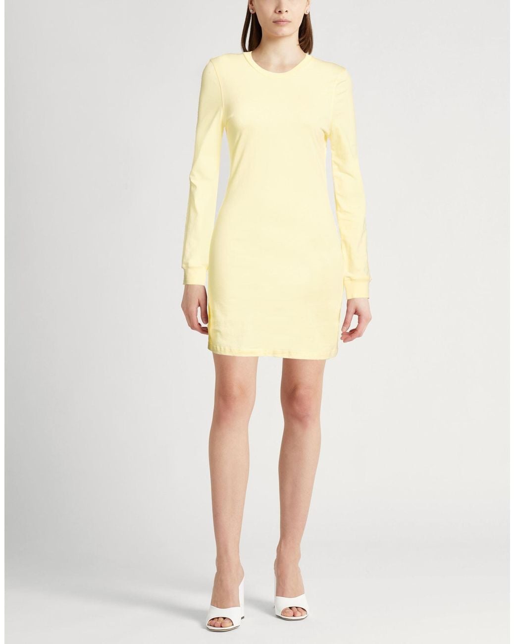 Wardrobe NYC Yellow Mini Dress